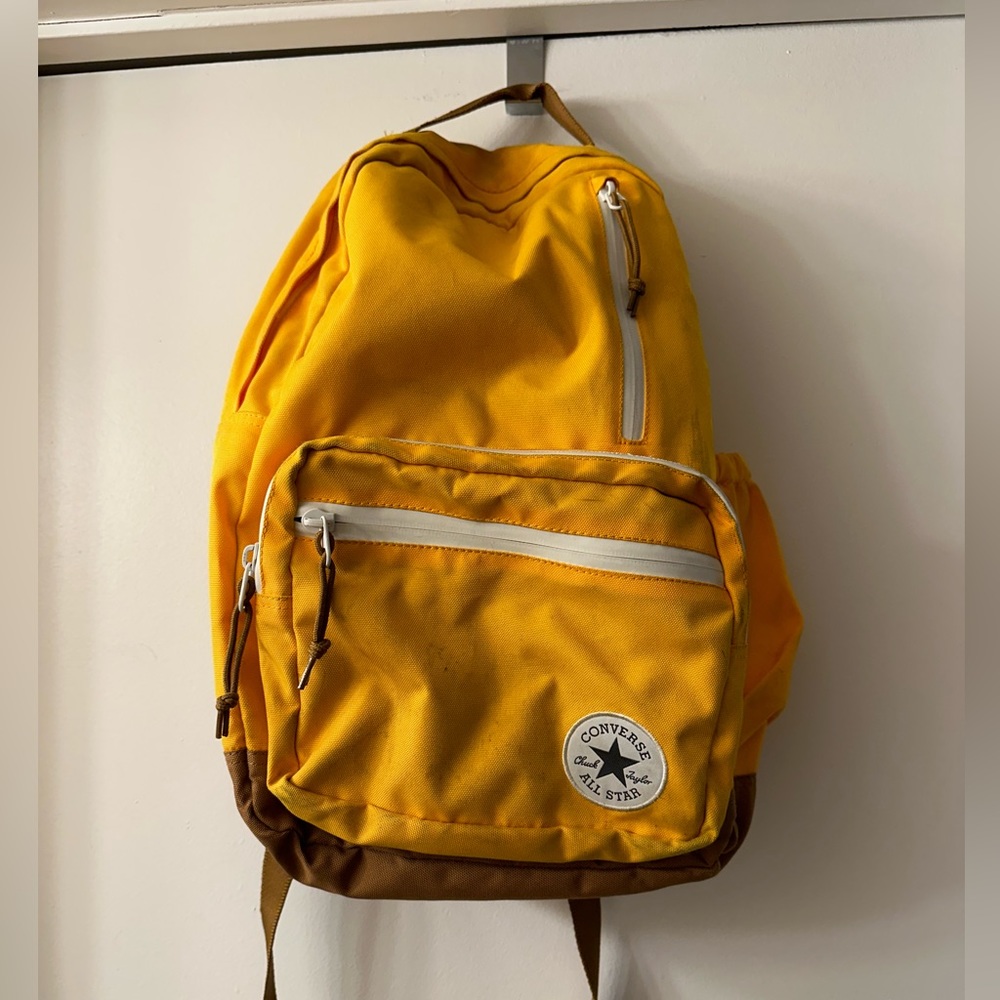 Yellow converse book bag